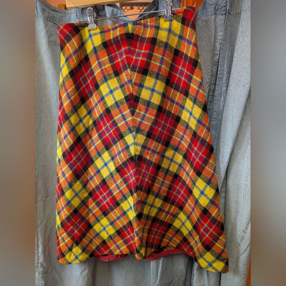 Hadley Plaid Red and Yellow Women's Skirt